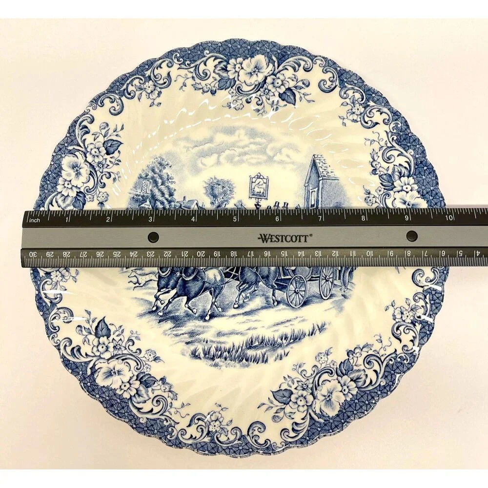 Johnson Brothers (Hanley) Ltd. Blue and White Coaching Scenes 10